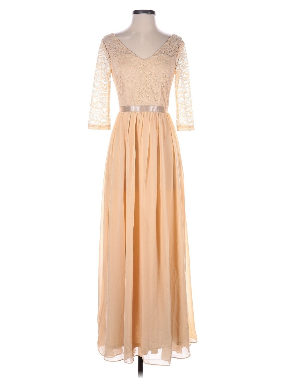 Amazon Pastel Peach Cream Casual Cocktail Dress Size Small